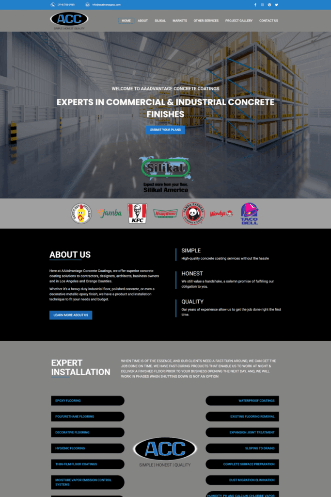 Concrete flooring contractor in Huntington Beach, CA.