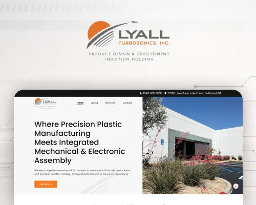 Custom website for plastics manufacturer